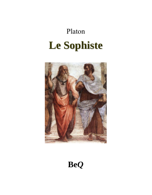 Couverture de Platon - Le sophiste (BeQ)